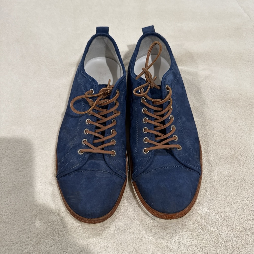 Men's Paul Stuart Blue Suede Shoes